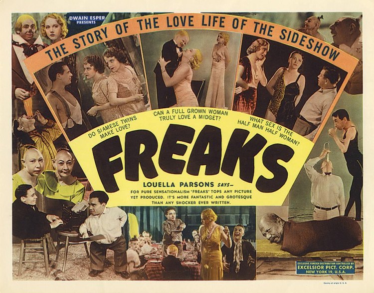 Poster for the film 'Freaks'
